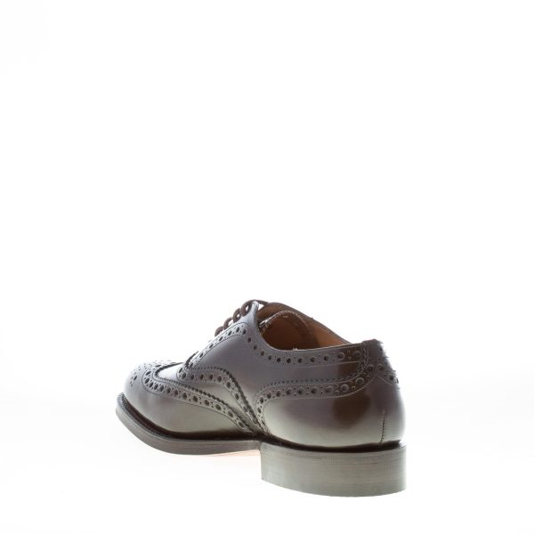 CHURCH'S uomo Burwood scarpa oxford full brogue in vitello spazzolato EBANO light - immagine 4