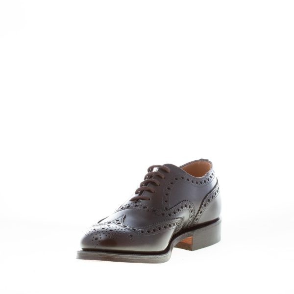 CHURCH'S uomo Burwood scarpa oxford full brogue in vitello spazzolato EBANO light - immagine 6