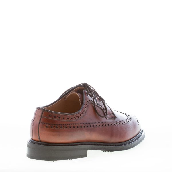 CHURCH'S uomo SWING scarpa derby wingtip brogues in pelle MARRONE NOCE. Suola in gomma - immagine 3