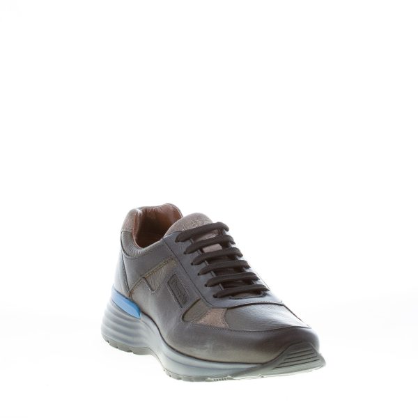 CHURCH'S uomo CH 873 sneaker in pelle NERO più grigio e verde - immagine 2