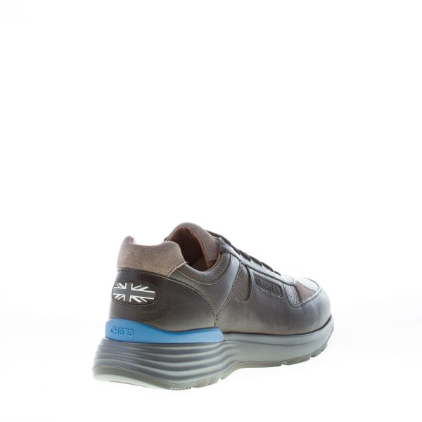 CHURCH'S uomo CH 873 sneaker in pelle NERO più grigio e verde - immagine 3