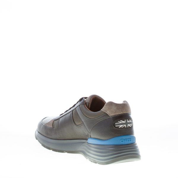 CHURCH'S uomo CH 873 sneaker in pelle NERO più grigio e verde - immagine 4