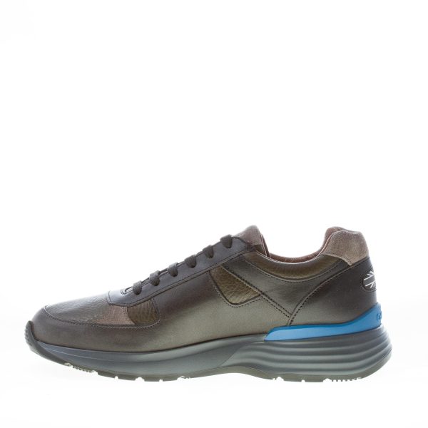 CHURCH'S uomo CH 873 sneaker in pelle NERO più grigio e verde - immagine 5