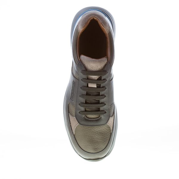 CHURCH'S uomo CH 873 sneaker in pelle NERO più grigio e verde - immagine 7