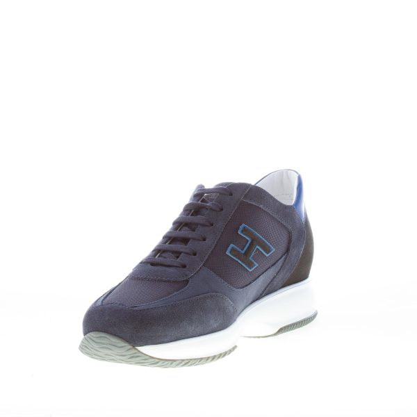 HOGAN uomo Interactive sneaker in camoscio e tessuto BLU più azzurro - immagine 6