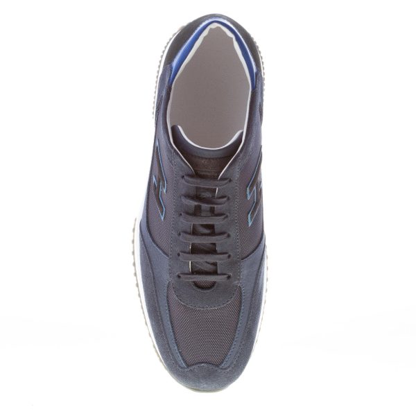 HOGAN uomo Interactive sneaker in camoscio e tessuto BLU più azzurro - immagine 7