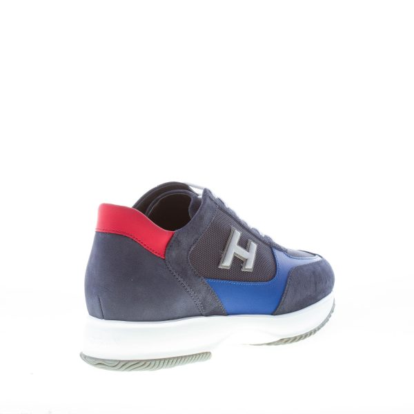 HOGAN uomo Interactive sneaker in camoscio e tessuto BLU più COBALTO - immagine 3