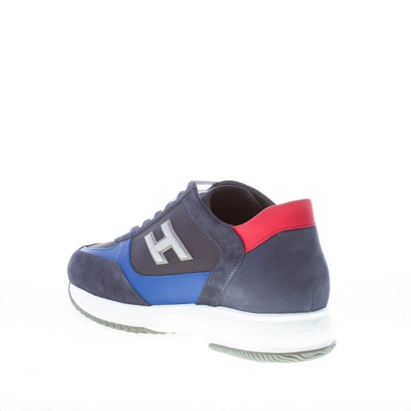 HOGAN uomo Interactive sneaker in camoscio e tessuto BLU più COBALTO - immagine 4