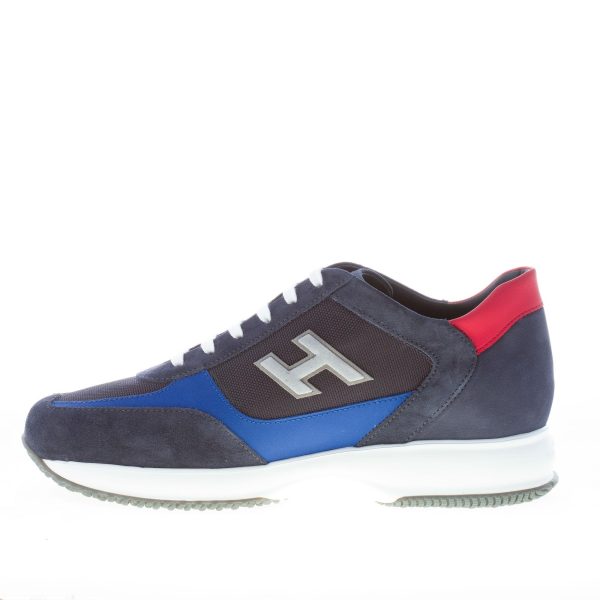 HOGAN uomo Interactive sneaker in camoscio e tessuto BLU più COBALTO - immagine 5