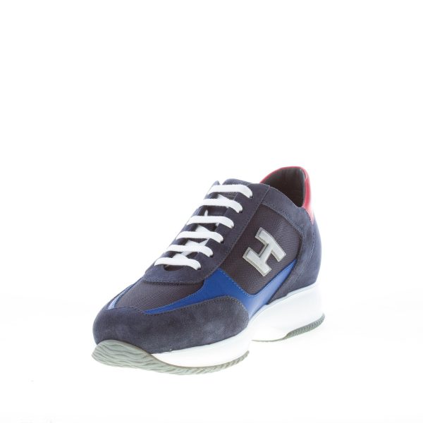 HOGAN uomo Interactive sneaker in camoscio e tessuto BLU più COBALTO - immagine 6