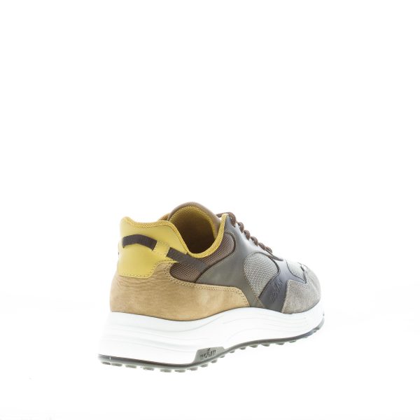 HOGAN uomo Hyperlight sneaker in nabuk tessuto e pelle VERDE più grigio - immagine 3