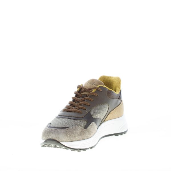 HOGAN uomo Hyperlight sneaker in nabuk tessuto e pelle VERDE più grigio - immagine 6