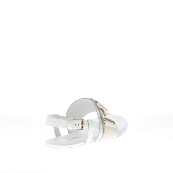 HOGAN donna H257 infradito Valencia in pelle BIANCO con accessorio metal - immagine 3