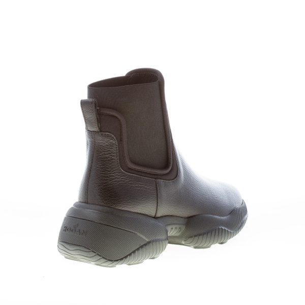 HOGAN donna stivaletto Interaction Chelsea in pelle NERO. Suola oversize - immagine 3