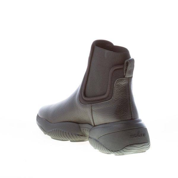 HOGAN donna stivaletto Interaction Chelsea in pelle NERO. Suola oversize - immagine 4