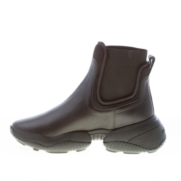 HOGAN donna stivaletto Interaction Chelsea in pelle NERO. Suola oversize - immagine 5