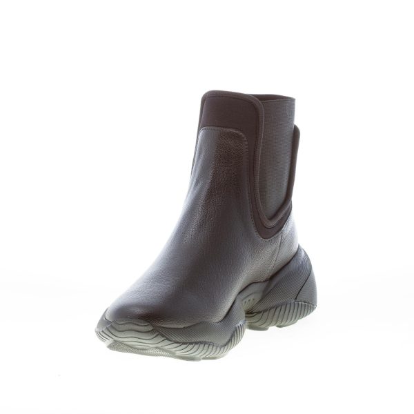 HOGAN donna stivaletto Interaction Chelsea in pelle NERO. Suola oversize - immagine 6