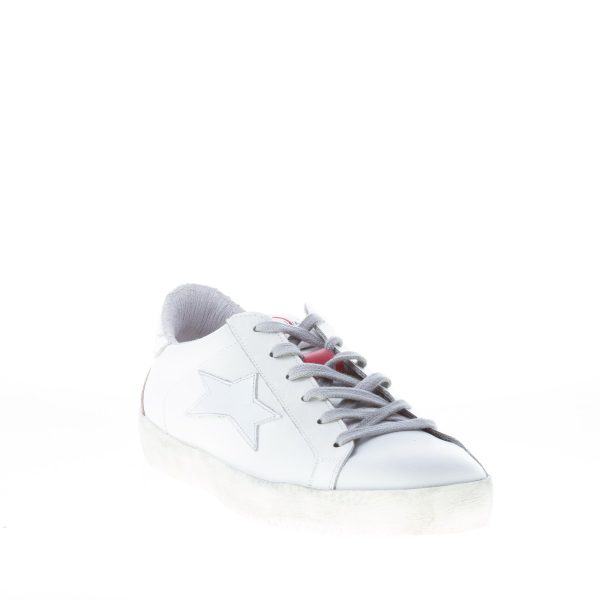 ISHIKAWA donna sneaker LOW PLUS LIM 1870 in pelle BIANCO più oro - immagine 2