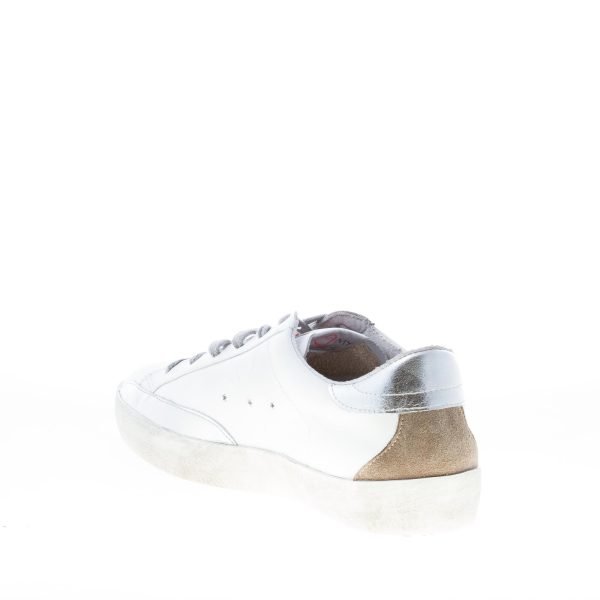 ISHIKAWA donna sneaker LOW PLUS LIM 1870 in pelle BIANCO più oro - immagine 4