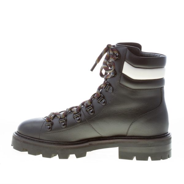 JIMMY CHOO donna scarponcino trekking Eshe Flat in pelle NERO e latte - immagine 5