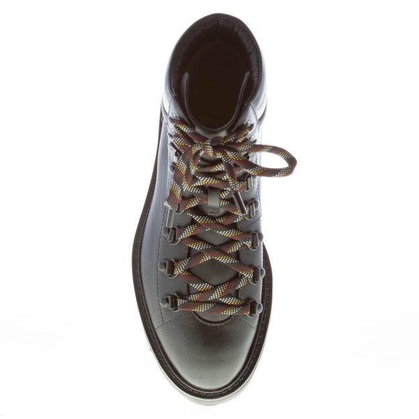 JIMMY CHOO donna scarponcino trekking Eshe Flat in pelle NERO e latte - immagine 7