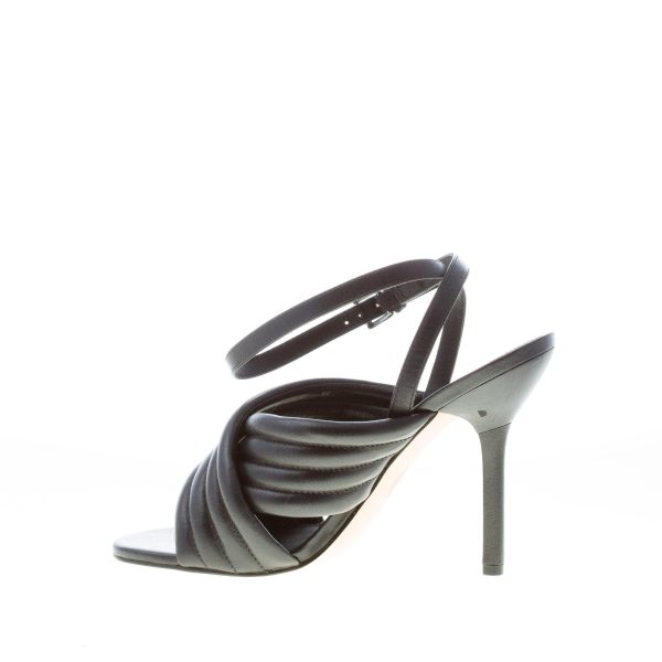 MICHAEL KORS donna sandalo Royce in pelle NERO con fasce incrociate e cinturino alla caviglia. Tacco 10,5 cm - immagine 5