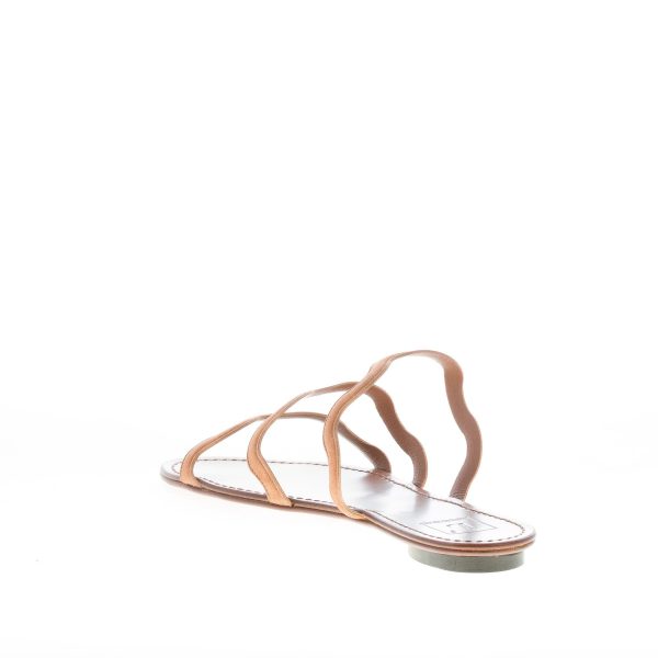 L'AUTRE CHOSE donna sandalo ciabatta in camoscio SIGARO con fasce. Tacco 1 cm - immagine 4