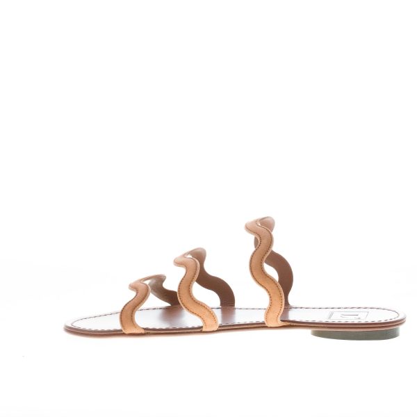 L'AUTRE CHOSE donna sandalo ciabatta in camoscio SIGARO con fasce. Tacco 1 cm - immagine 5