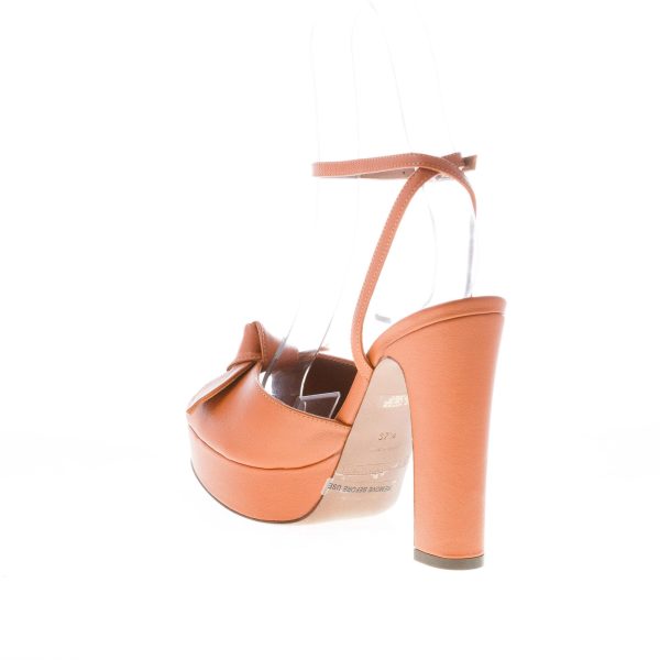 L'AUTRE CHOSE donna sandalo in nappa RUGGINE con fiocco décor e platform. Tacco 11 cm - immagine 4