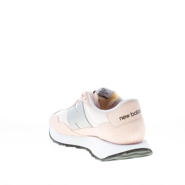 NEW BALANCE donna sneaker 237 in camoscio e tessuto mesh ROSA più argento - immagine 4
