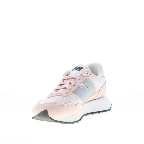 NEW BALANCE donna sneaker 237 in camoscio e tessuto mesh ROSA più argento - immagine 6