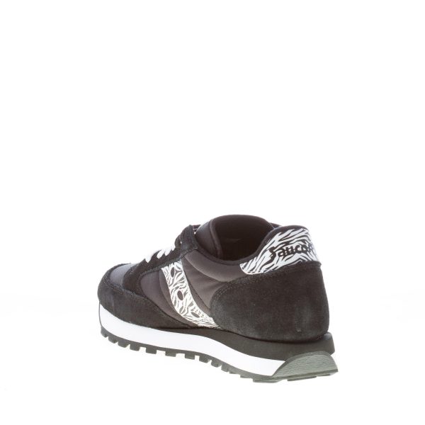 SAUCONY donna sneaker Jazz Original in nylon e camoscio NERO più zebra - immagine 4
