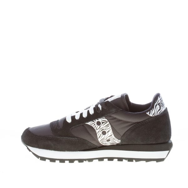 SAUCONY donna sneaker Jazz Original in nylon e camoscio NERO più zebra - immagine 5