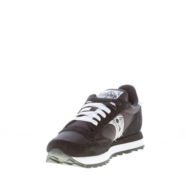 SAUCONY donna sneaker Jazz Original in nylon e camoscio NERO più zebra - immagine 6
