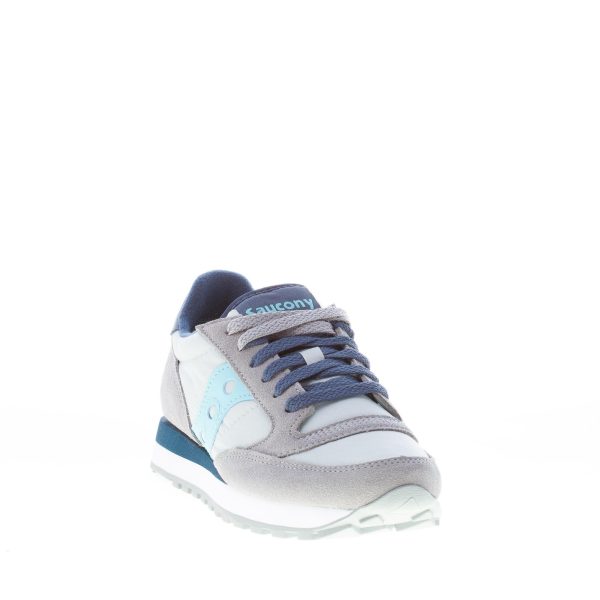 SAUCONY donna sneaker Jazz Original in nylon e camoscio GRIGIO più blu - immagine 2