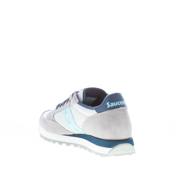 SAUCONY donna sneaker Jazz Original in nylon e camoscio GRIGIO più blu - immagine 4
