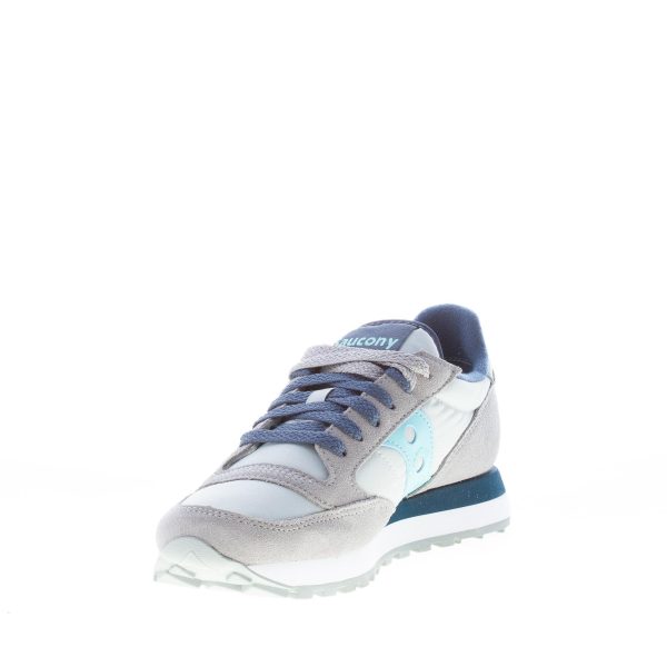 SAUCONY donna sneaker Jazz Original in nylon e camoscio GRIGIO più blu - immagine 6