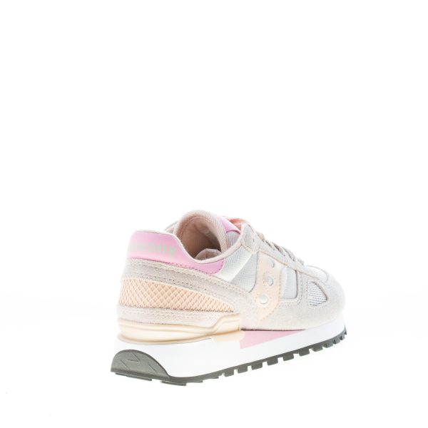SAUCONY donna sneaker Shadow Original in tessuto e camoscio BEIGE più rosa - immagine 3