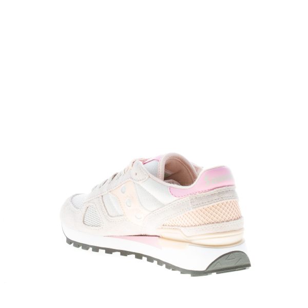 SAUCONY donna sneaker Shadow Original in tessuto e camoscio BEIGE più rosa - immagine 4