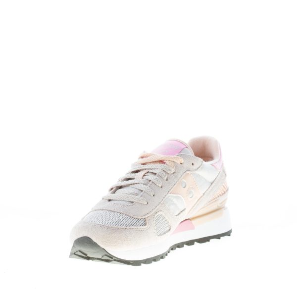 SAUCONY donna sneaker Shadow Original in tessuto e camoscio BEIGE più rosa - immagine 6