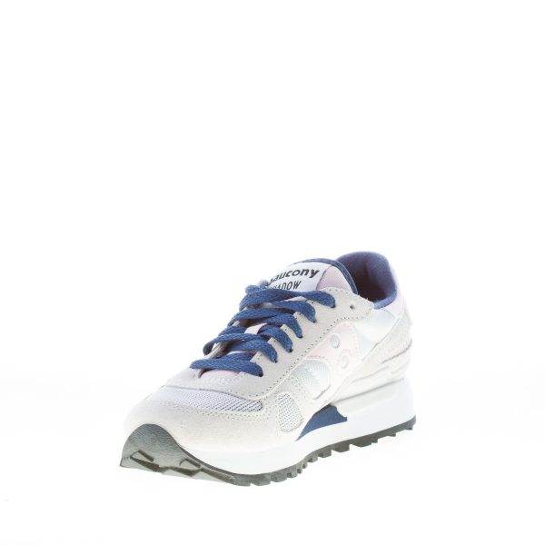 SAUCONY donna sneaker Shadow Original in tessuto e camoscio GRIGIO CHIARO più rosa - immagine 6