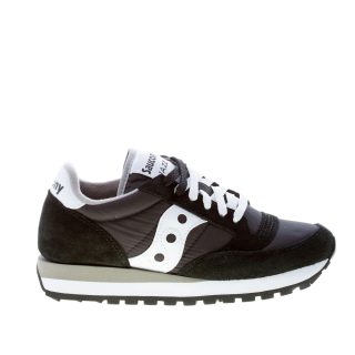 SAUCONY donna unisex sneaker Jazz in camoscio e tessuto NERO più bianco