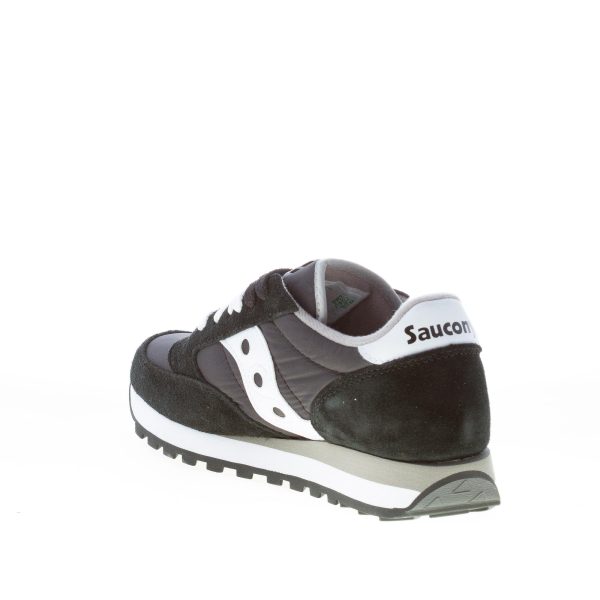 SAUCONY donna unisex sneaker Jazz in camoscio e tessuto NERO più bianco - immagine 4