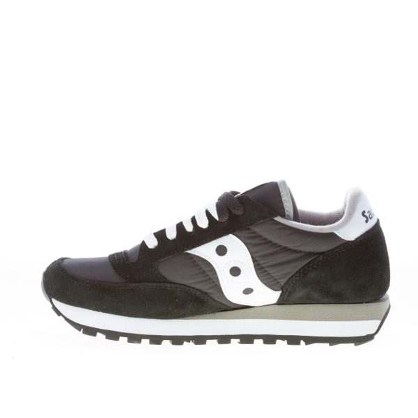 SAUCONY donna unisex sneaker Jazz in camoscio e tessuto NERO più bianco - immagine 5