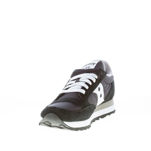 SAUCONY donna unisex sneaker Jazz in camoscio e tessuto NERO più bianco - immagine 6