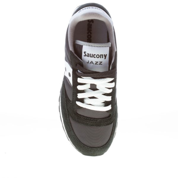 SAUCONY donna unisex sneaker Jazz in camoscio e tessuto NERO più bianco - immagine 7