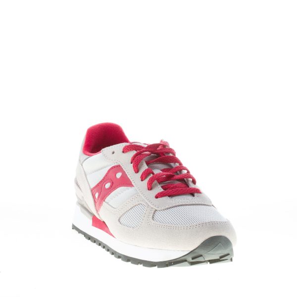SAUCONY uomo sneaker Shadow Original in tessuto e camoscio BEIGE più rosso - immagine 2