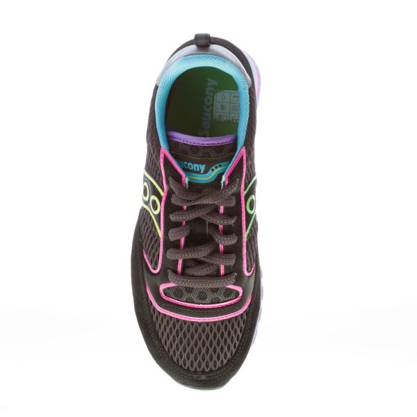 SAUCONY donna sneaker Jazz Triple in camoscio e tessuto a rete NERO più multicolore - immagine 7