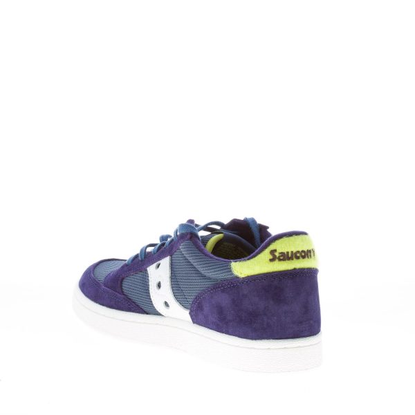 SAUCONY uomo sneaker Jazz Court in camoscio e tessuto BLU più bianco - immagine 4