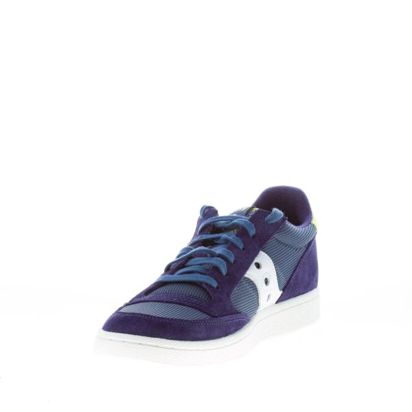 SAUCONY uomo sneaker Jazz Court in camoscio e tessuto BLU più bianco - immagine 6